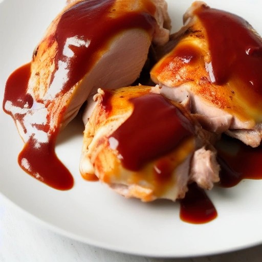 Alabama White Sauce Smoked Chicken Thighs ready to eat