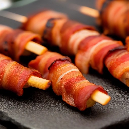 Bacon Wrapped Grilled Chicken Bites