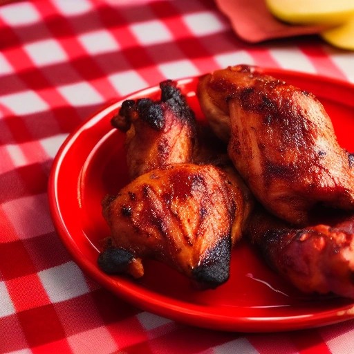BBQ Grilled Chicken Quarters with Sweet & Tangy Glaze