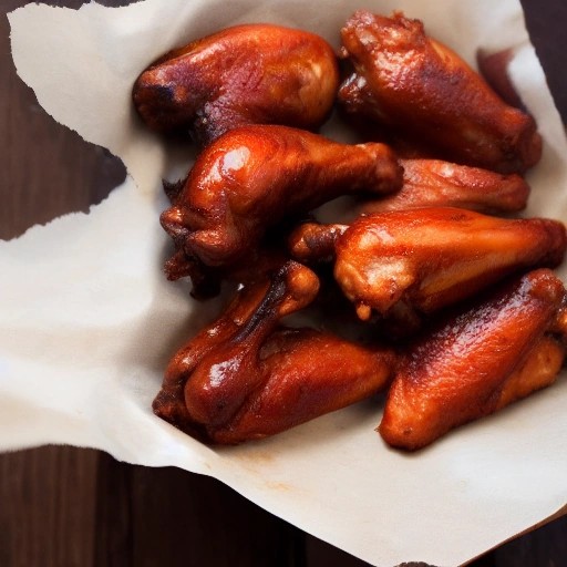 Glossy chipotle BBQ smoked chicken wings with char.