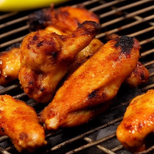 Crispy garlic parmesan crusted grilled chicken wings.