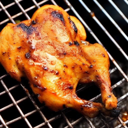 Honey garlic glazed spatchcock chicken with a caramelized crust
