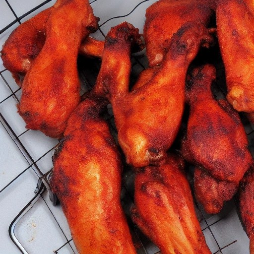 Smoked chicken wings with defined smoke rings.