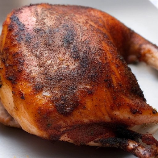Smoked chicken breast with applewood smoke rings.
