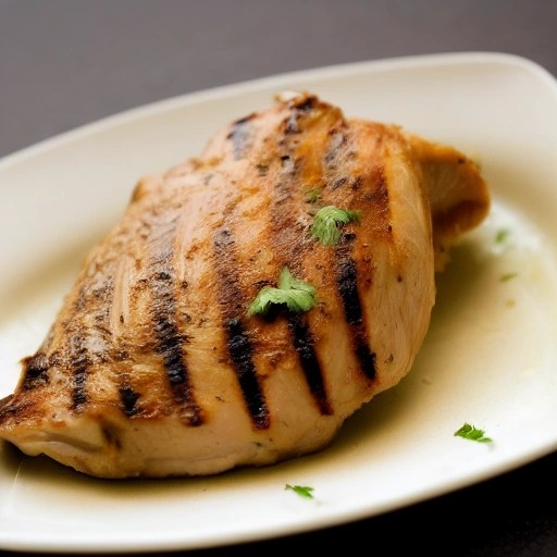 Grilled chicken breast marinated in creamy ranch dressing.