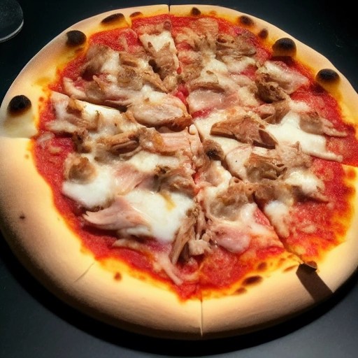 Smoked Chicken Thighs Pizza Topping on fresh pie