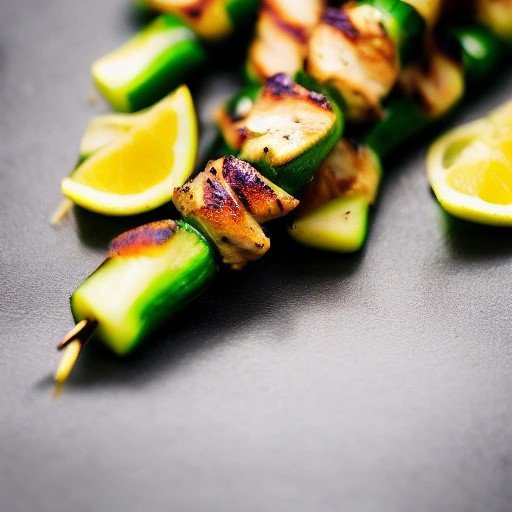 Smoky Grilled Chicken and Zucchini Skewers