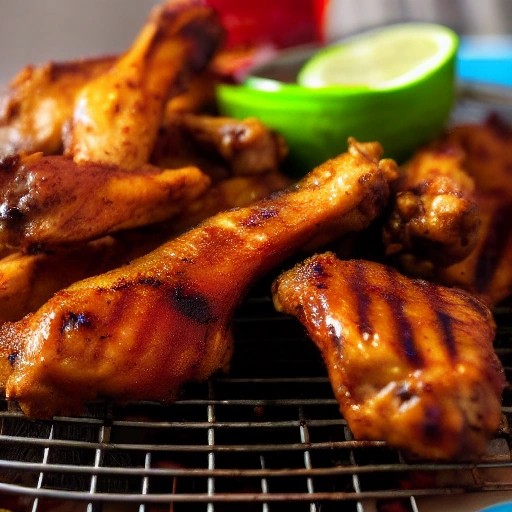 Tex-Mex taco seasoned grilled chicken wings with jalapeños.